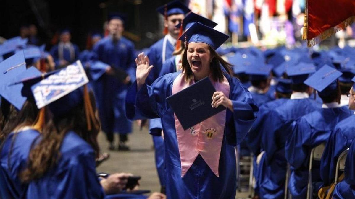 Scene from a 2016 University of Kentucky graduation ceremony