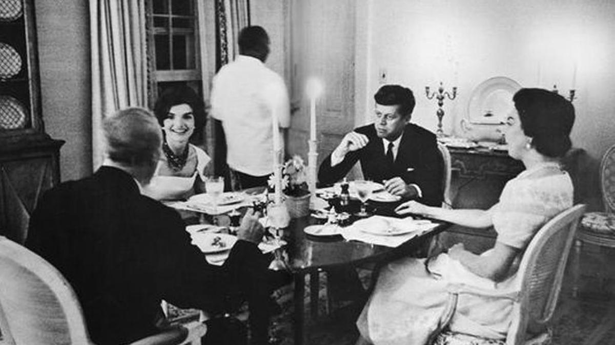 Kentucky Sen. John Sherman Cooper and his wife, Lorraine, hosted newly inaugurated President John F. Kennedy and first lady Jacqueline in 1961. Though from different political parties, the couples were close friends.