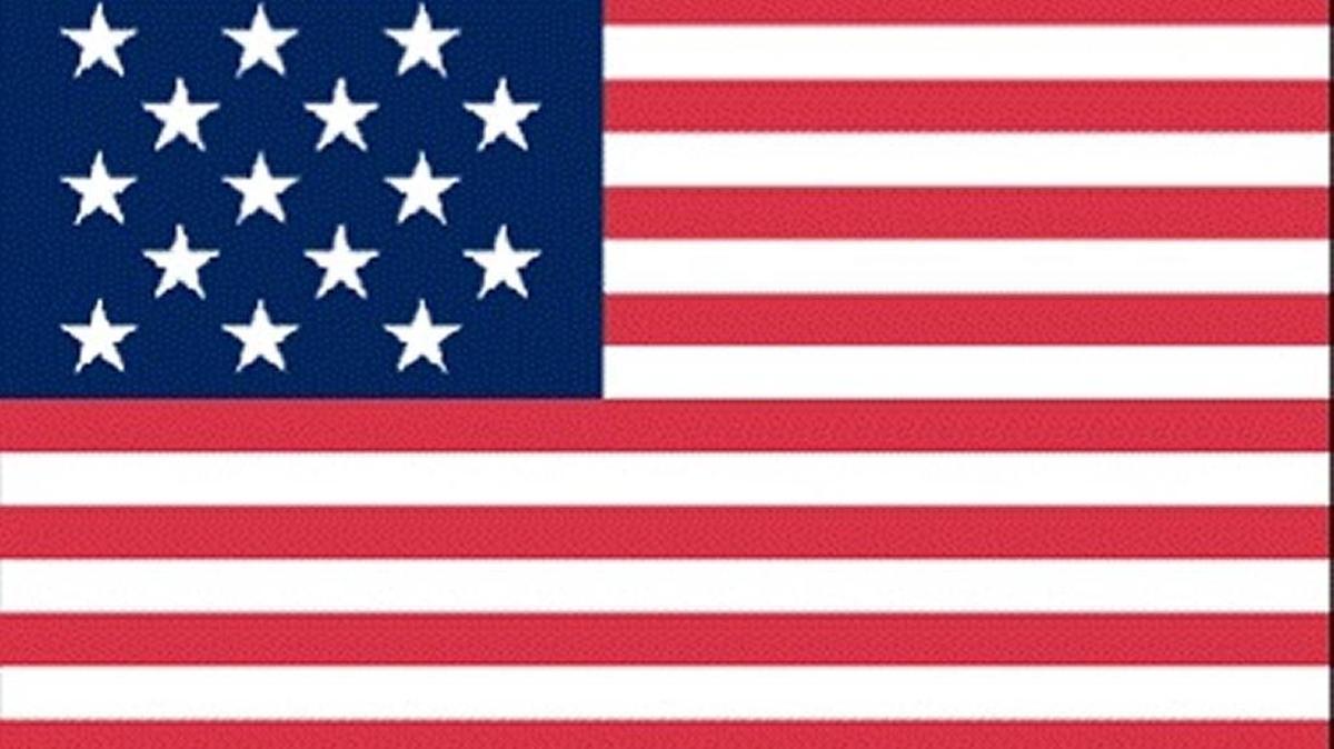 This flag, after Kentucky became the 15th state, was the “star-spangled banner” that flew over Fort McHenry during the War of 1812.