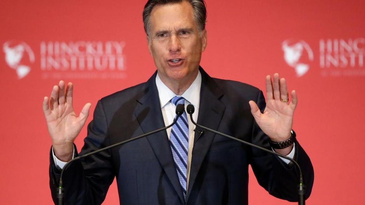 Former Republican presidential candidate Mitt Romney criticized Republican presidential frontrunner Donald Trump during a Thursday speech.