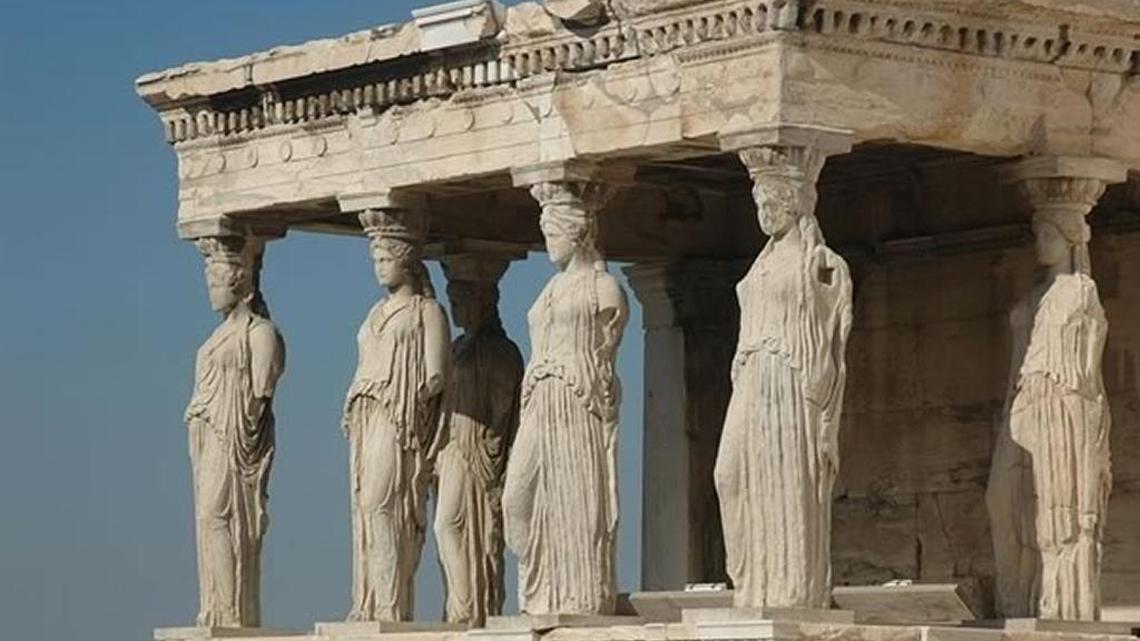 Porch of Maidens on the Acroplis in Athens, Greece