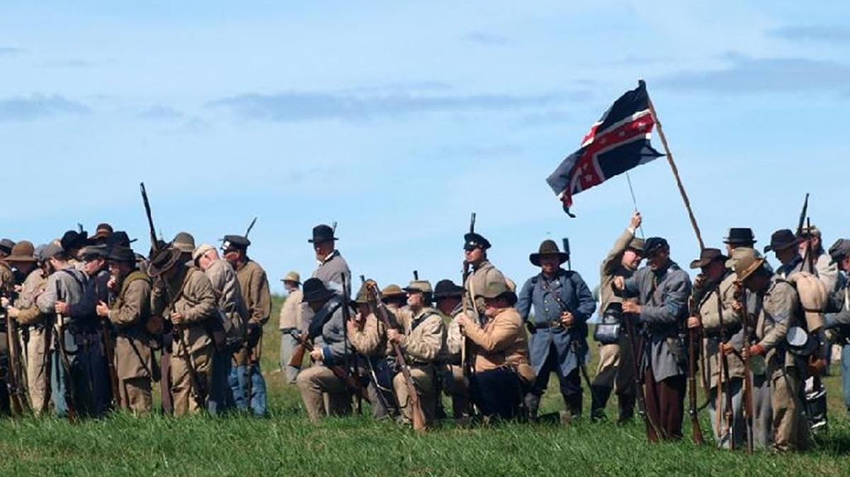 Participants in the 2015 reenactment of the Battle of Perryville in Boyle County