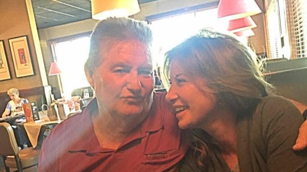 The author, Melissa Davis, with father, Gary Wayne Farrell, in late 2016