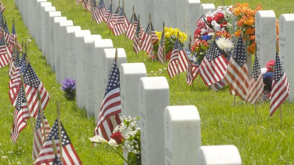 This photo was taken during the 2011 Memorial Day ceremony a Camp Nelson National Cemetery near Nicholasville.