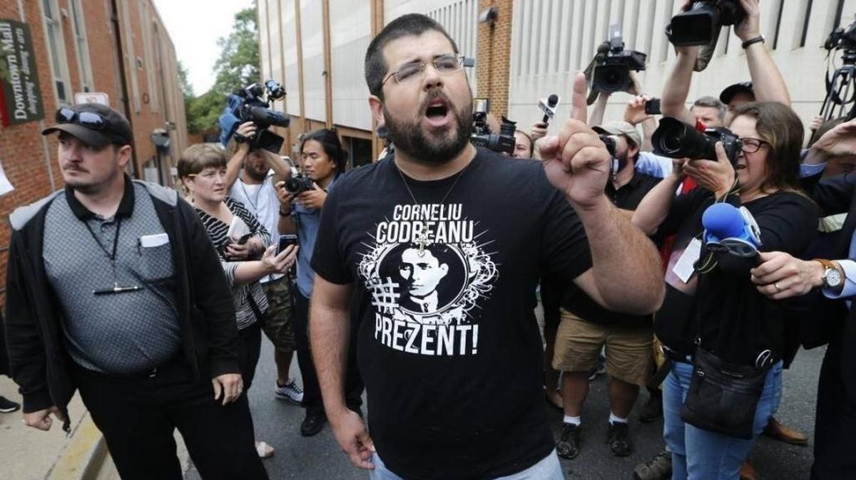 Matthew Heimbach, an organizer at the white nationalist rally in Charlottesville, Va., voiced his displeasure at the media there after an Aug. 14 court hearing for the rally participant who killed a woman when he plowed a car into a crowd of protesters. He plans to lead protests about plans to relocate Confederate statues from downtown Lexington.