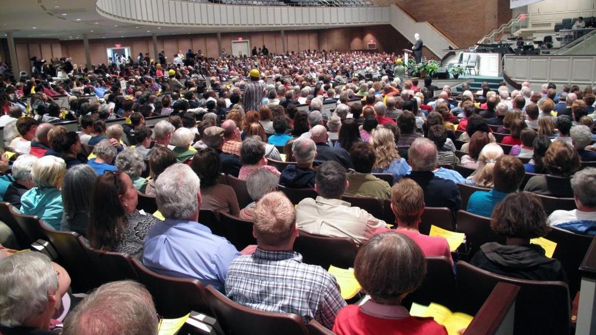 The 2009 BUILD assembly, held at Immanuel Baptist Church, was one of many that pressed city officials to provide money for an affordable housing trust fund. City officials did so in 2014.