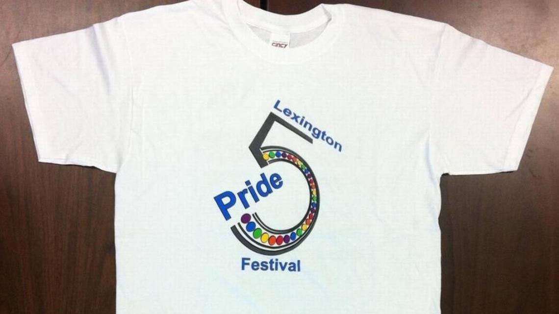 Hands On Originals refused to print this T-shirt design for the 2012 Lexington Pride Festival.