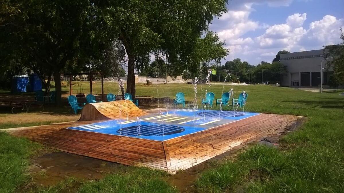 Lexington water-feature designer raises construction and sanitary concerns about splashpad built in Lexington’s Northeastern Park.