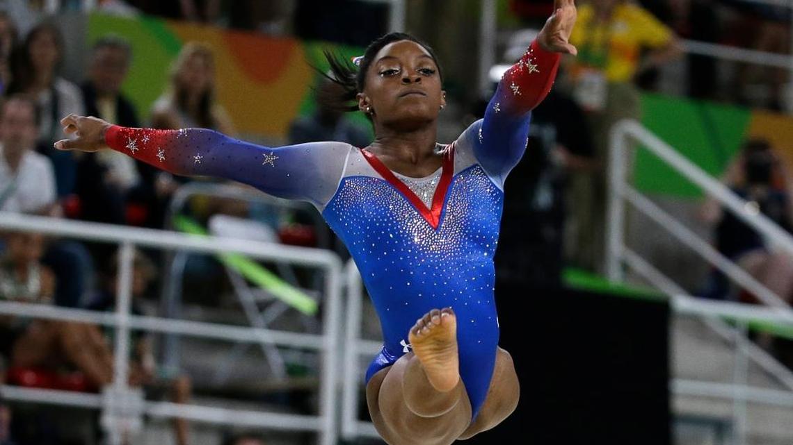 United States’ Simone Biles earned four gold medals and a silver one during the 2016 Summer Olympics in Brazil.