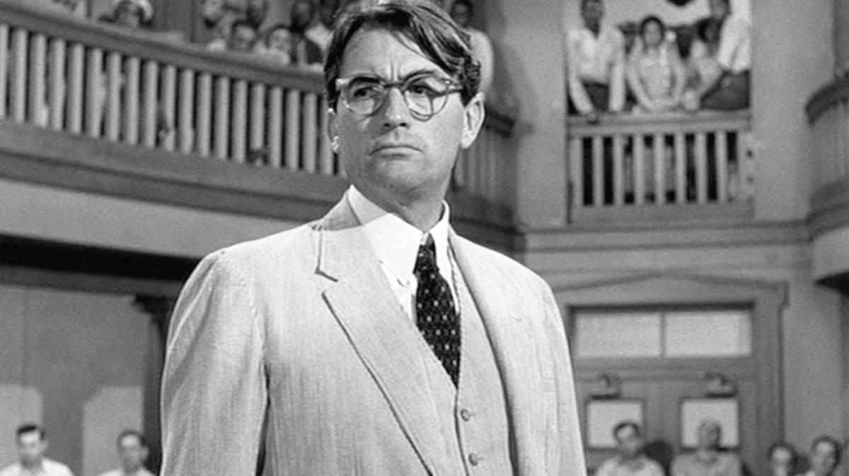 Gregory Peck starred as the righteous lawyer in the 1962 film. “To Kill a Mockingbird,” based on a book of the same name by Harper Lee.