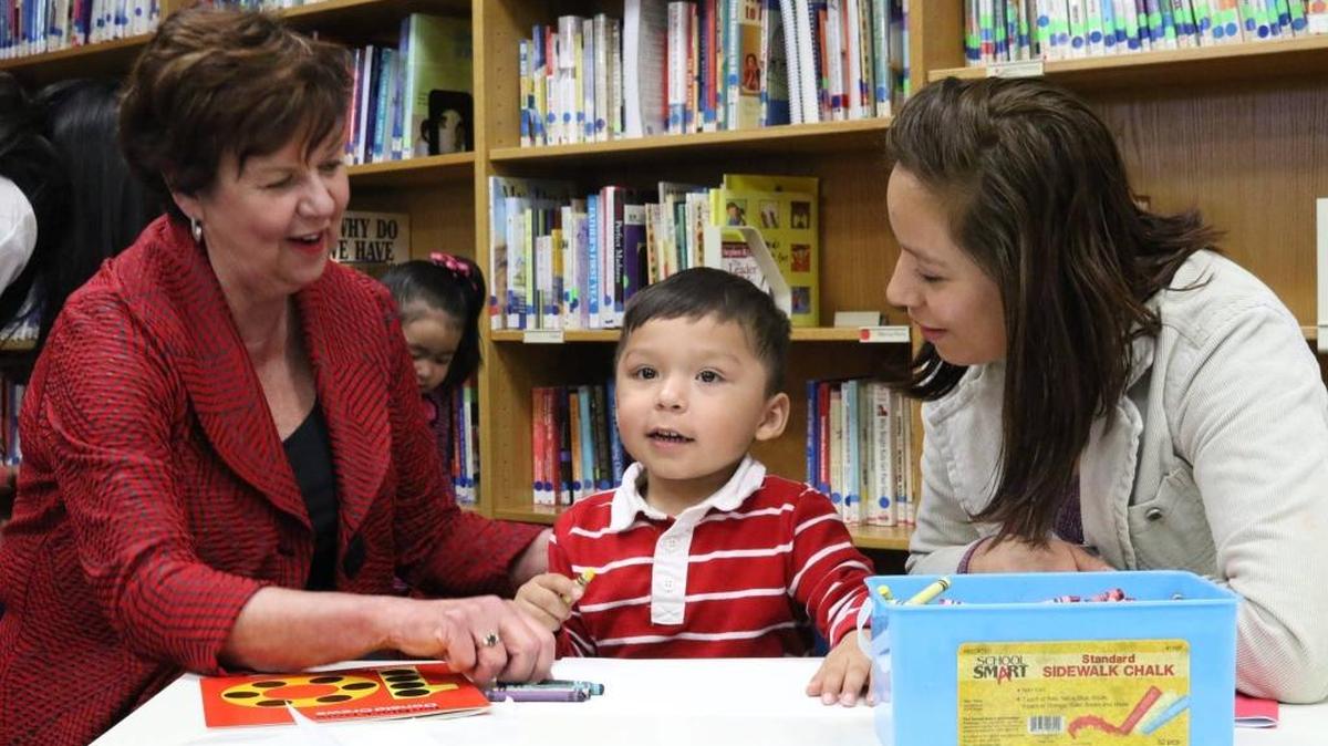 Sharon Darling, left, founded the National Center for Families Learning in Louisville in 1989.