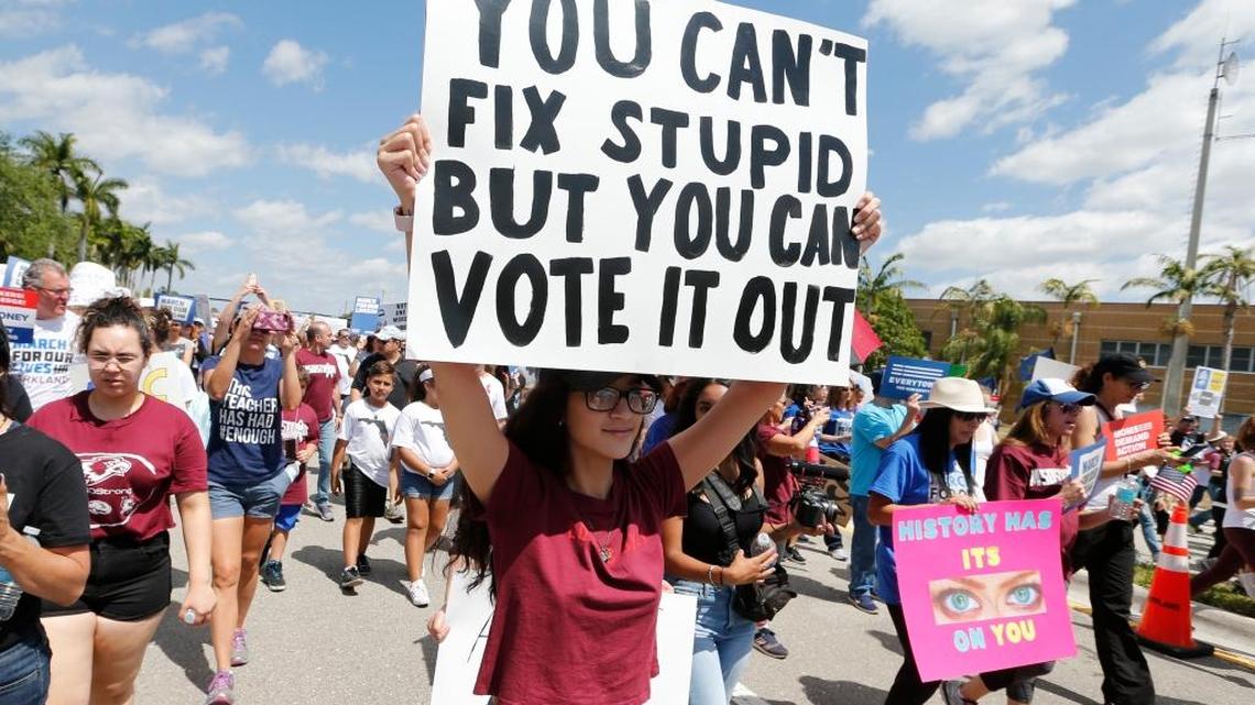 A new poll from The Associated Press-NORC Center for Public Affairs Research and MTV reveals a significant surge in the number of young people now feel politically empowered after a school shooting in Parkland, Fla., where this rally occurred, elevated their voices.