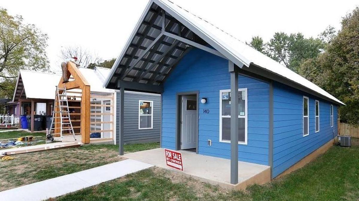 Some homes on York Street near downtown Lexington have been built by the city’s Office of Affordable Housing.