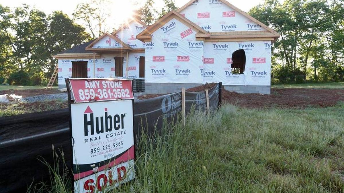 Construction in 2015 in the Rocky Creek Farm subdivision in Georgetown