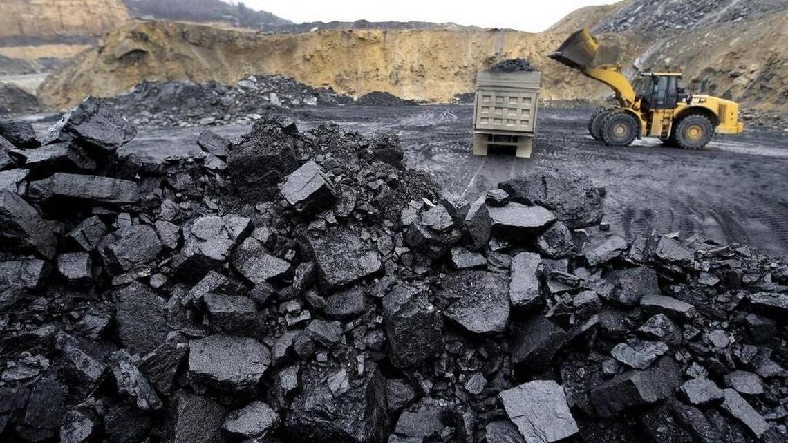 A coal truck at a Pine Branch Coal Sales surface mine near Chavies