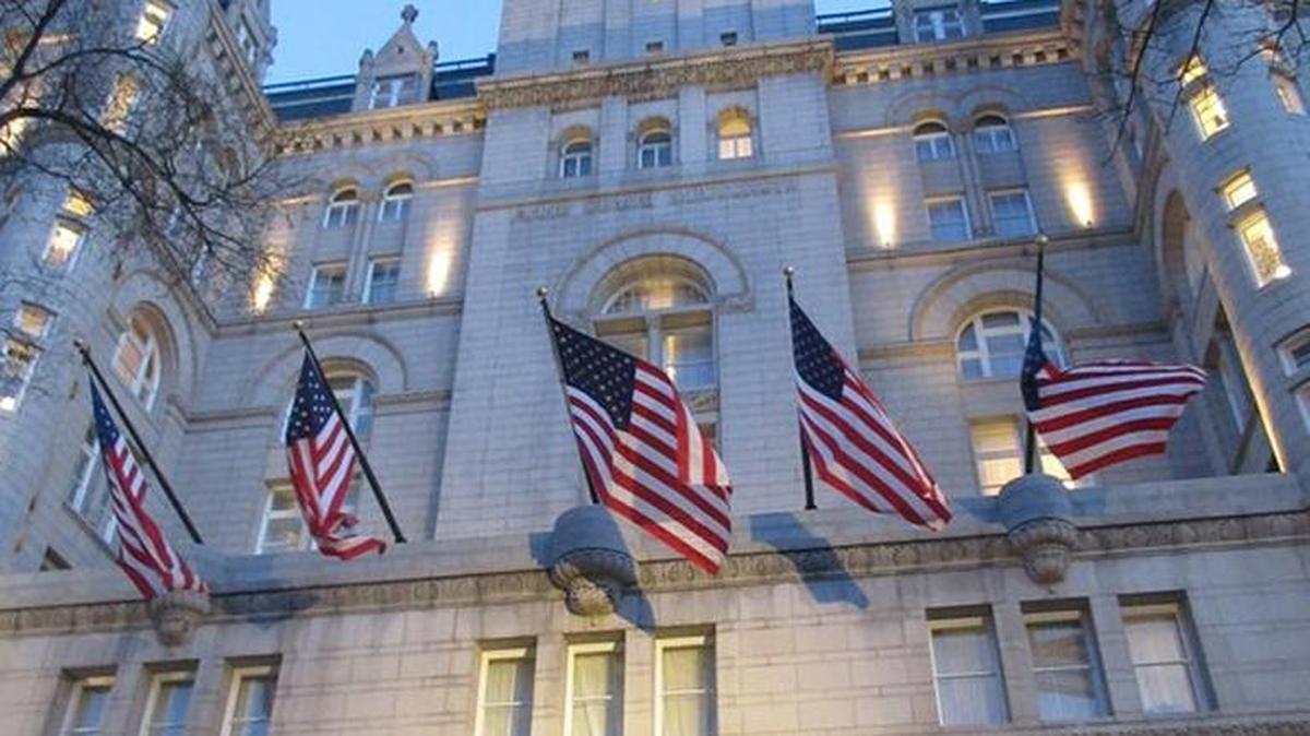 Trump International Hotel occupies the Old Post Office, a historic building in Washington, D.C.