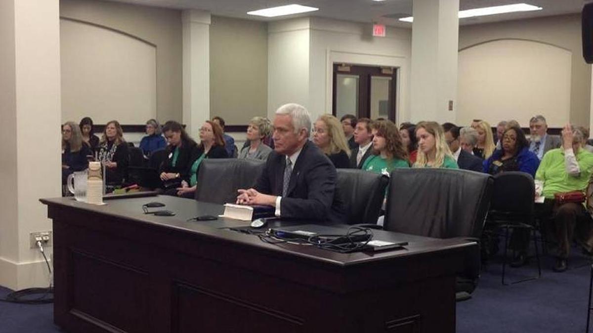 Sen. Stephen Meredith, R-Leitchfield, testified in favor of Senate Bill 71, which would mandate abstinence education in sex education classes in public schools.