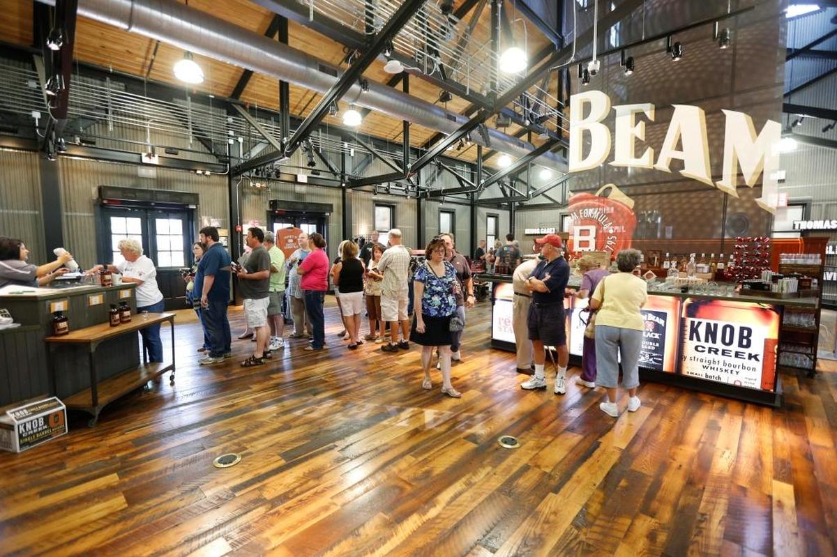During the annual Kentucky Bourbon Festival in September, thousands of people are expected to visit distilleries, sample bourbon and enjoy the various festivities. Distillery gift shops, such as the one in the Jim Beam American Stillhouse, often has special releases times to the festival just for attendees to purchase.