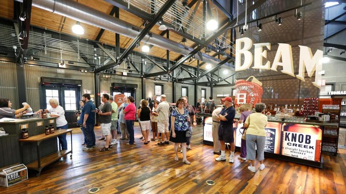 During the annual Kentucky Bourbon Festival, about 50,000 people are expected to visit distilleries, sample bourbon and enjoy the various festivities. Distillery gift shops, such as the one in the Jim Beam American Stillhouse, often has special releases times to the festival just for attendees to purchase.