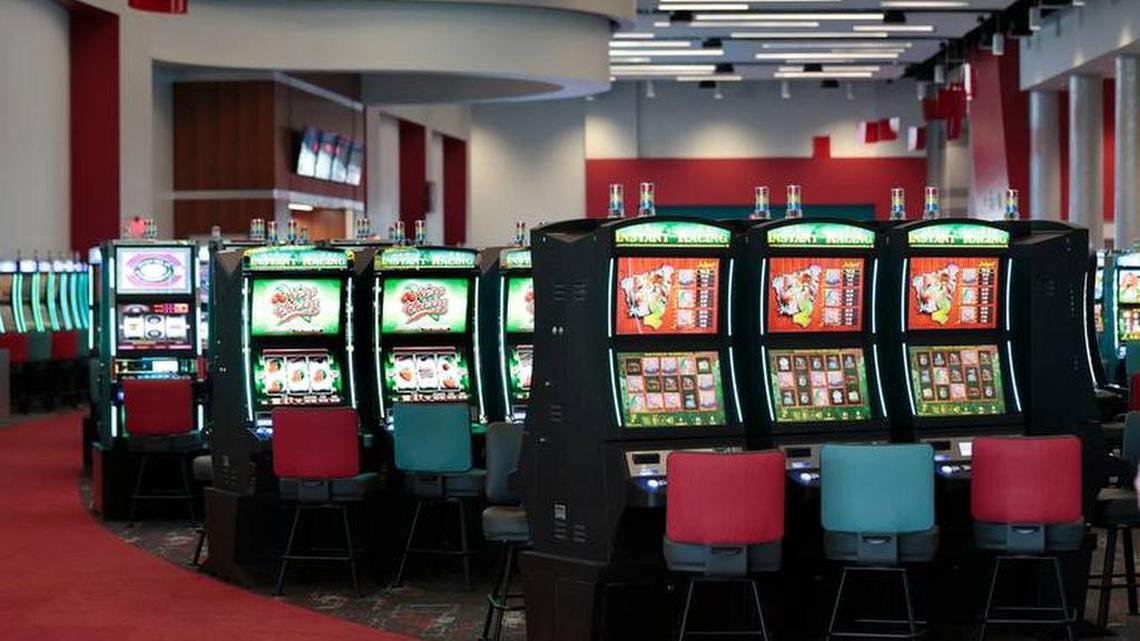 Historical racing machines at the Red Mile in Lexington