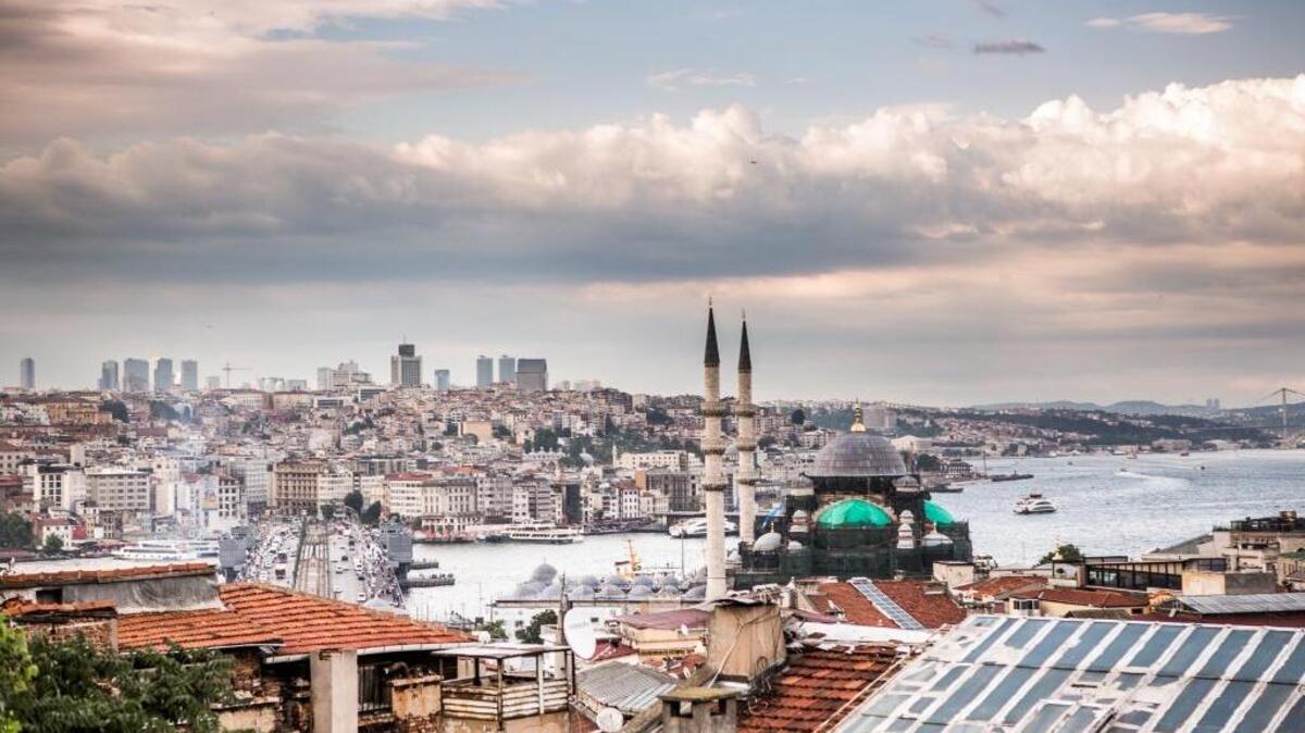 Straddling Europe and Asia, the city of Instanbul in Turkey is captured in a June photo. Some businesses in Turkey have doubled prices on imported goods this year and are already feeling a fall off in sales, as economists warn of galloping inflation and sanctions from the United States.