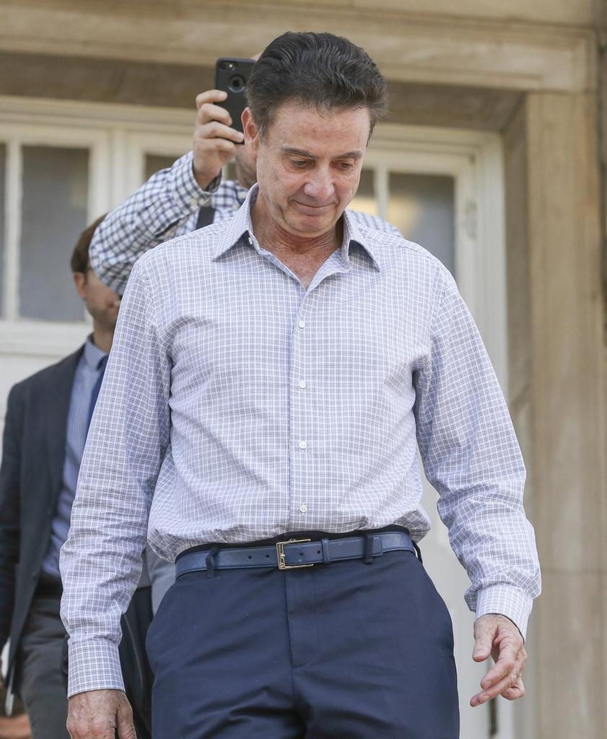 Louisville basketball coach Rick Pitino was placed on administrative leave Wednesday.