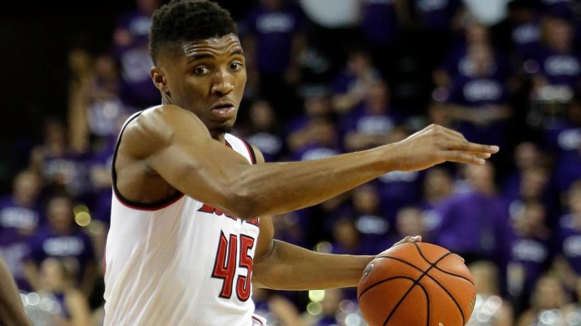 Louisville guard Donovan Mitchell played against Grand Canyon on Dec. 3, 2016, in Phoenix.
