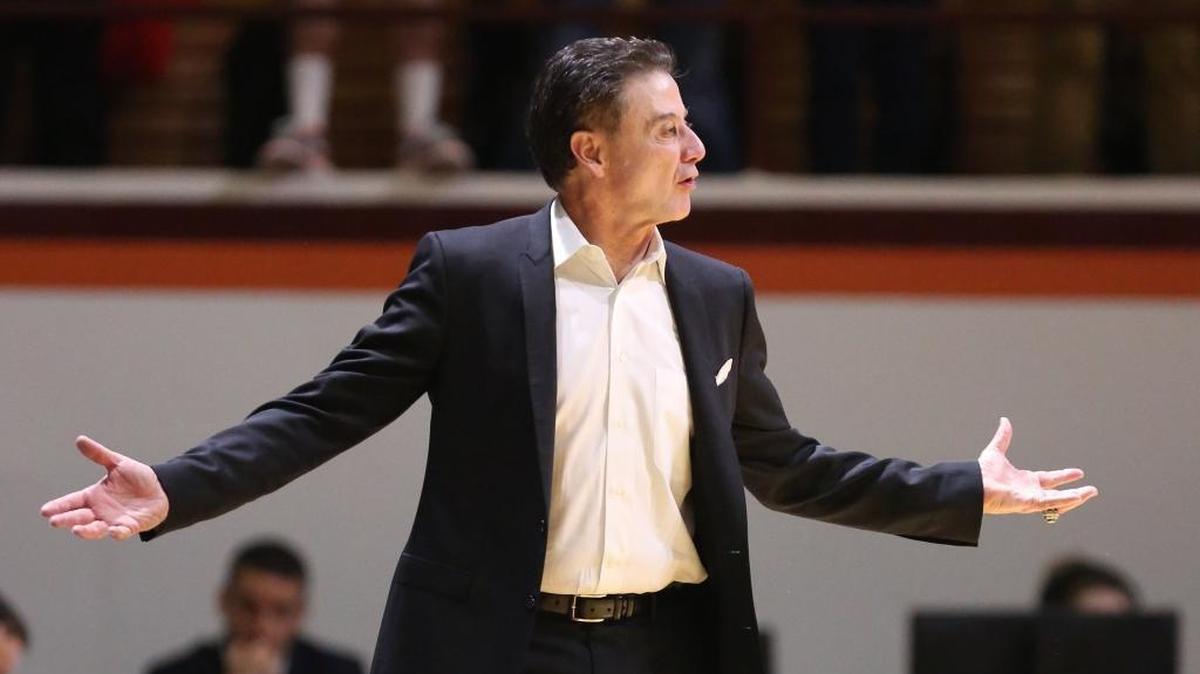 Louisville coach Rick Pitino instructed his team during a game last week at Virginia Tech. The university announced Friday that the team will not play any postseason games this year as a result of an NCAA investigation.