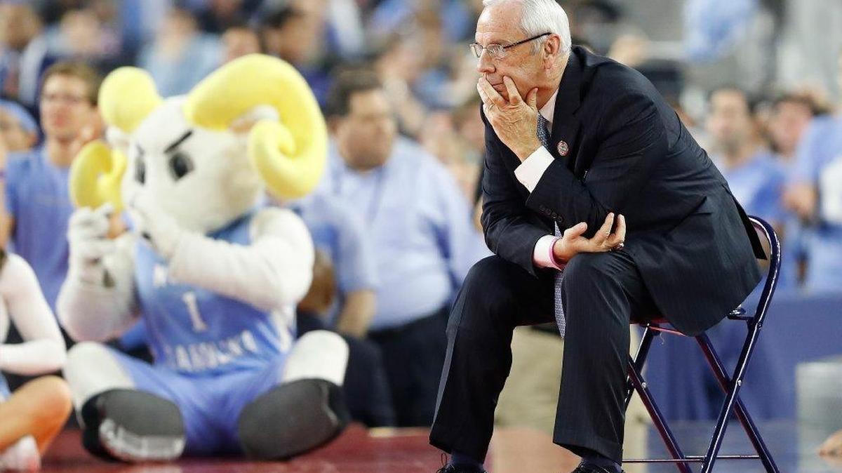 Though under a long-running NCAA investigation, North Carolina did not self-impose penalties and Coach Roy Williams (and the Tar Heels mascot) reached the 2016 NCAA Tournament finals.