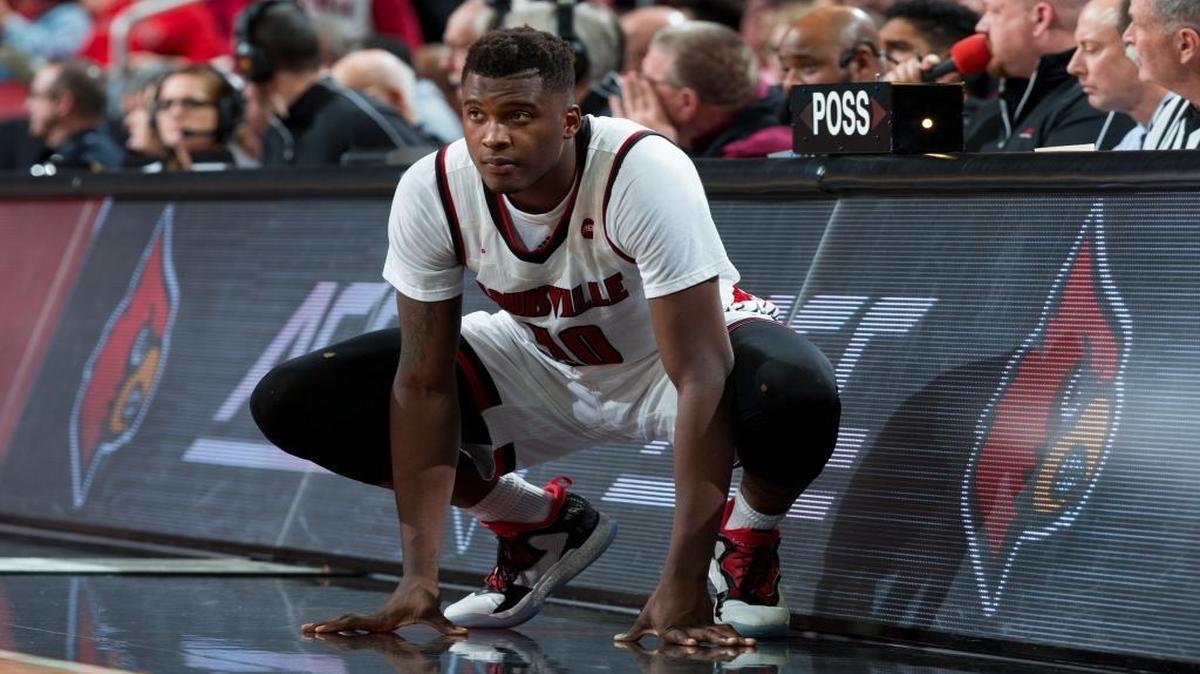 Louisville forward Jaylen Johnson waits to enter the game in the second half. The University of Louisville hosted the University of Southern Illinois, Wednesday, Dec. 7, 2016, at KFC Yum Center in Louisville. Louisville won 74-51.