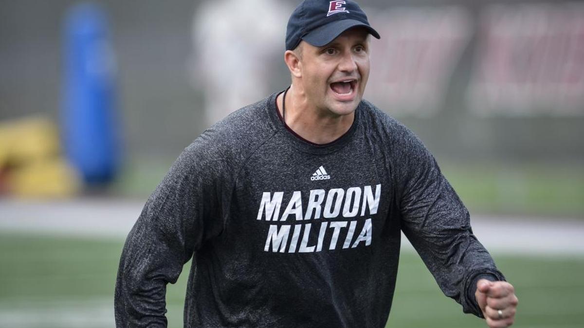 Head coach Mark Elder will lead Eastern Kentucky in its Maroon and White Game on Saturday afternoon.