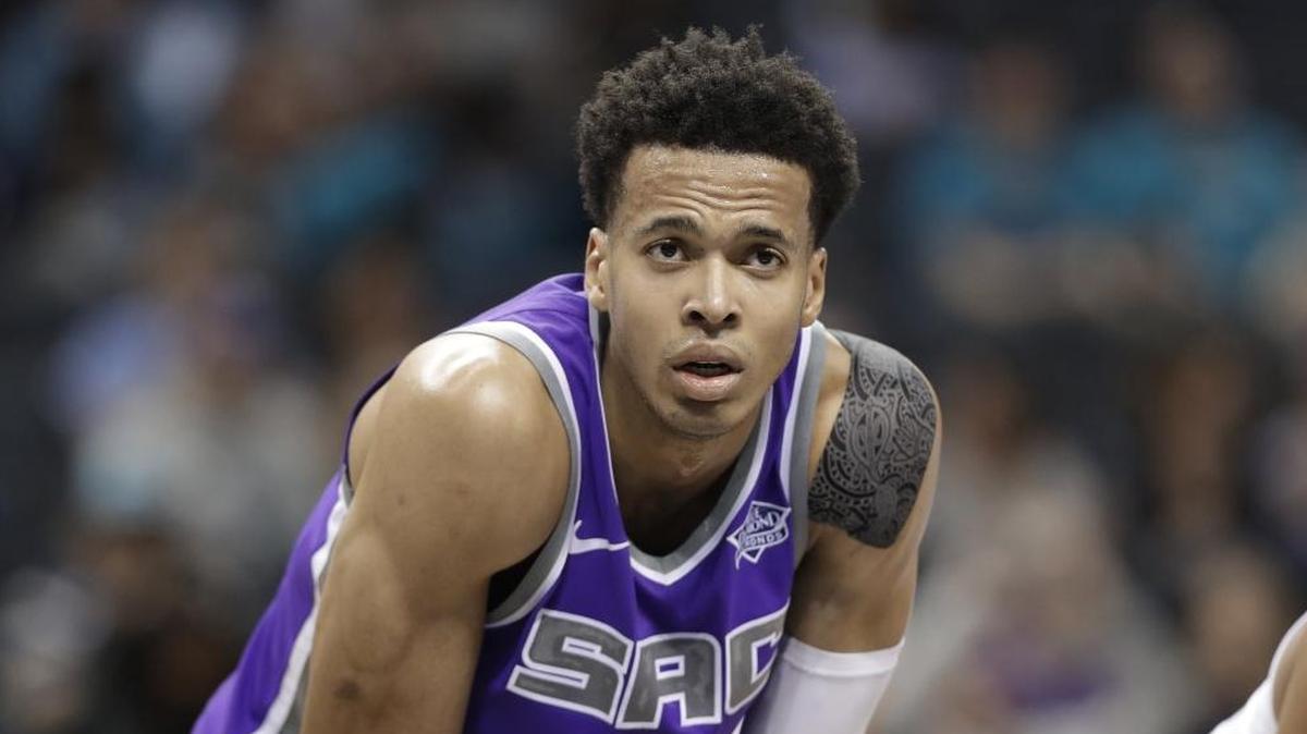 The Sacramento Kings’ Skal Labissiere waited for a free throw during a game against the Charlotte Hornets on Jan. 22.