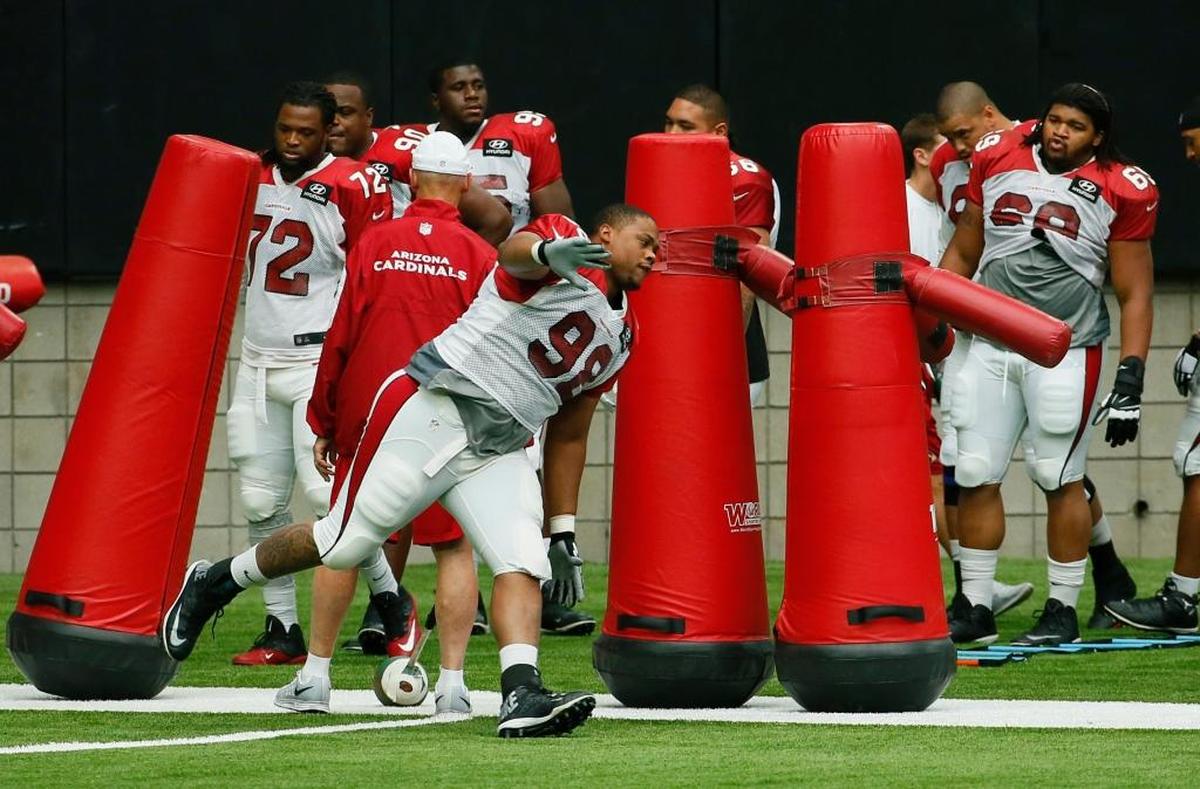 Former Central High School and Kentucky Wildcats defensive lineman Corey Peters (98) was named the Arizona Cardinals’ Walter Payton Man of the Year for his off-field charitable work.
