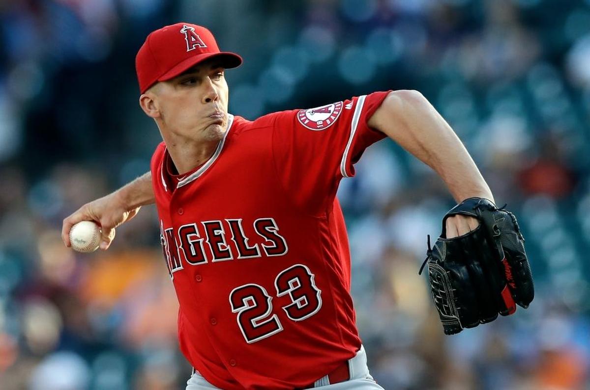 Los Angeles Angels starter Alex Meyer threw against the Detroit Tigers on June 7.