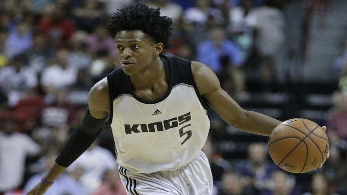 Kentucky’s De’Aaron Fox has averaged 15.7 points, three rebounds, three assists, 2.7 steals and 2.7 turnovers in his three summer league games in Las Vegas.