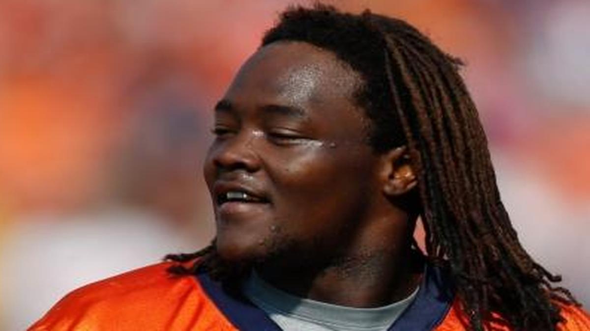 Broncos outside linebacker Danny Trevathan looked on during the team's NFL football training camp session early Thursday, Aug. 20, 2015, in Englewood, Colo.