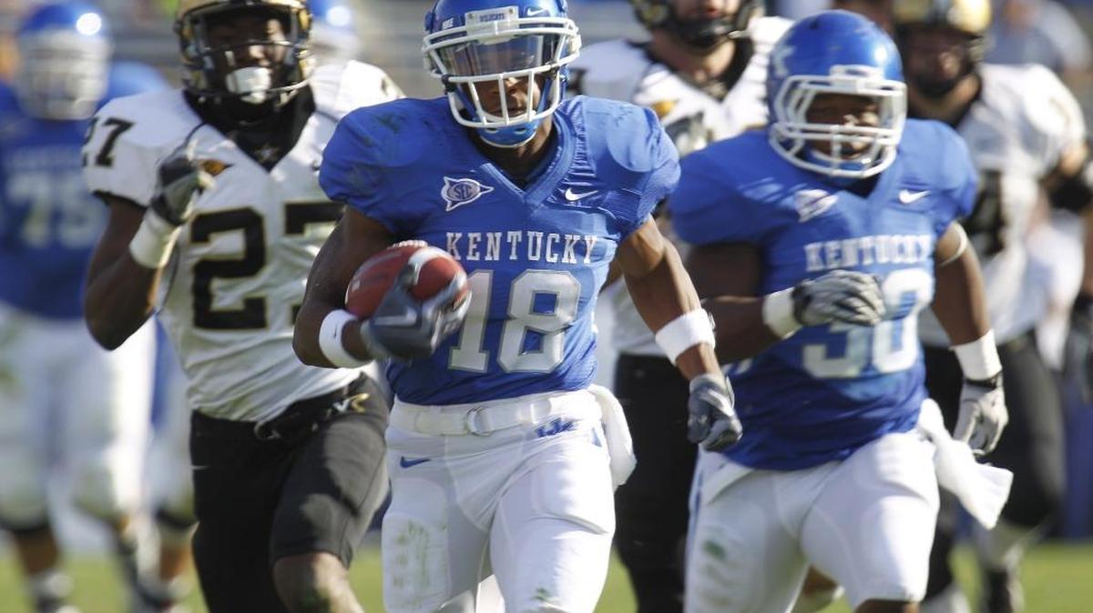 Randall Cobb played quarterback and wide receiver and returned punts and kickoffs for Kentucky.