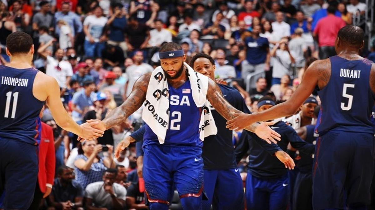 DeMarcus Cousins had 12 points and seven rebounds in the United States’ exhibition victory against China on Sunday night in Los Angeles.