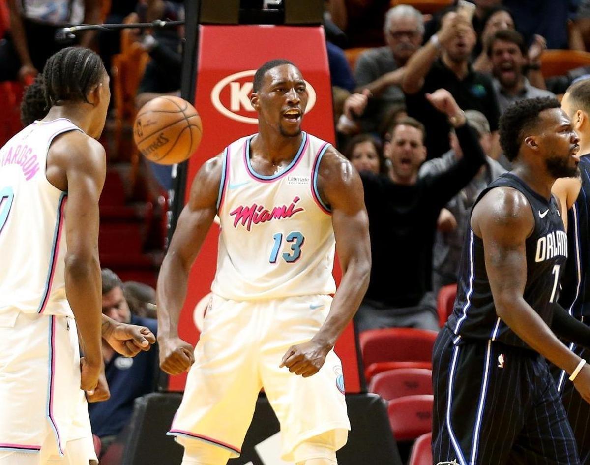 Bam Adebayo has averaged 10.1 points, 7.1 rebounds, 2.3 assists and 1.1 blocks in 24.4 minutes per game in February for the Miami Heat.