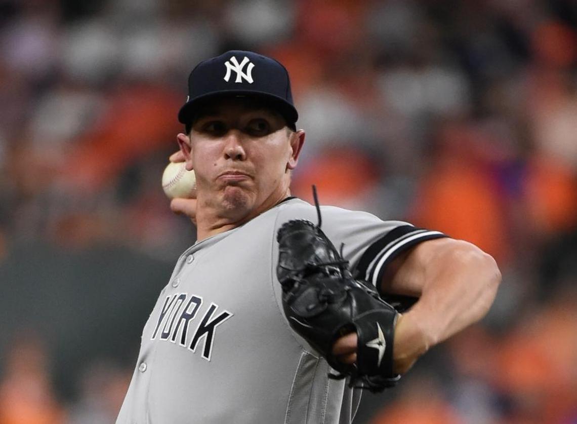 New York Yankees pitcher Chad Green.