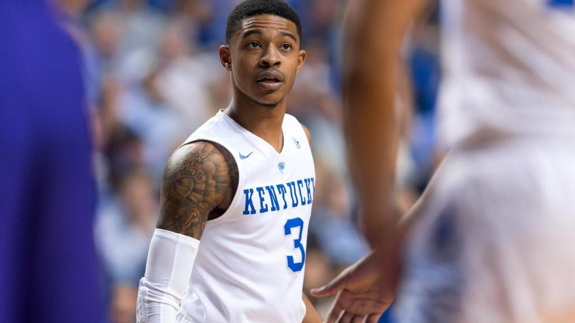 Kentucky guard Tyler Ulis led his team to a 94-77 victory against LSU on March 5 in Rupp Arena.