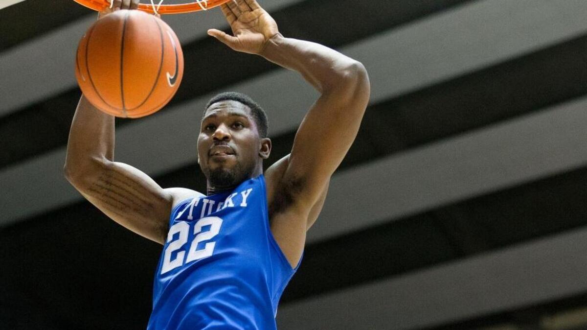 Kentucky forward Alex Poythress (22) scored during the first half against Alabama on Jan. 9, 2016, in Tuscaloosa, Ala.