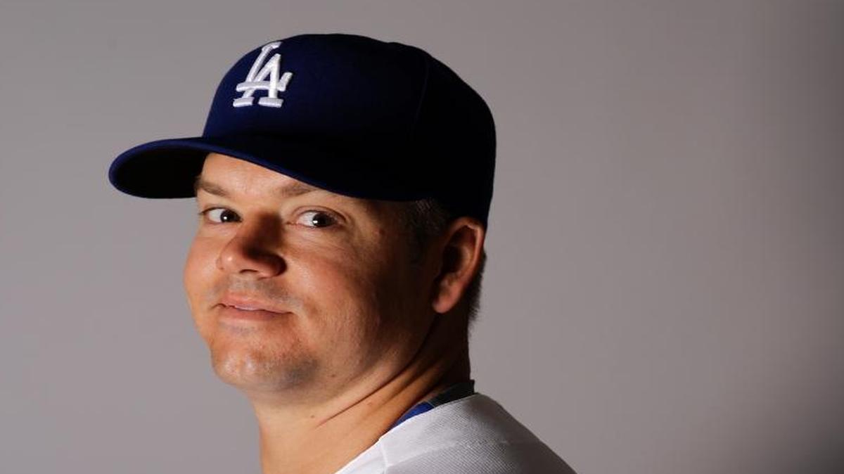 Los Angeles Dodgers reliever Joe Blanton on Saturday, Feb. 27, 2016.