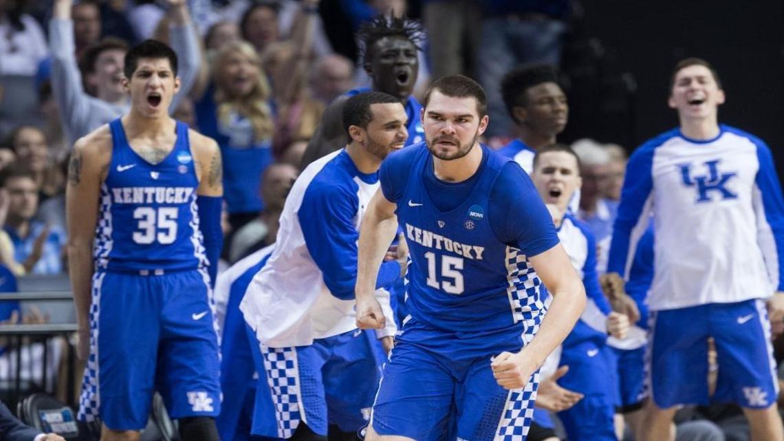 Kentucky’s Isaac Humphries scored 12 points and grabbed five rebounds in a season-ending loss to North Carolina in the NCAA Tournament.