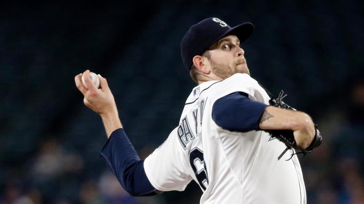 Seattle Mariners pitcher James Paxton threw against the San Diego Padres during on May 12, 2015, in Seattle.