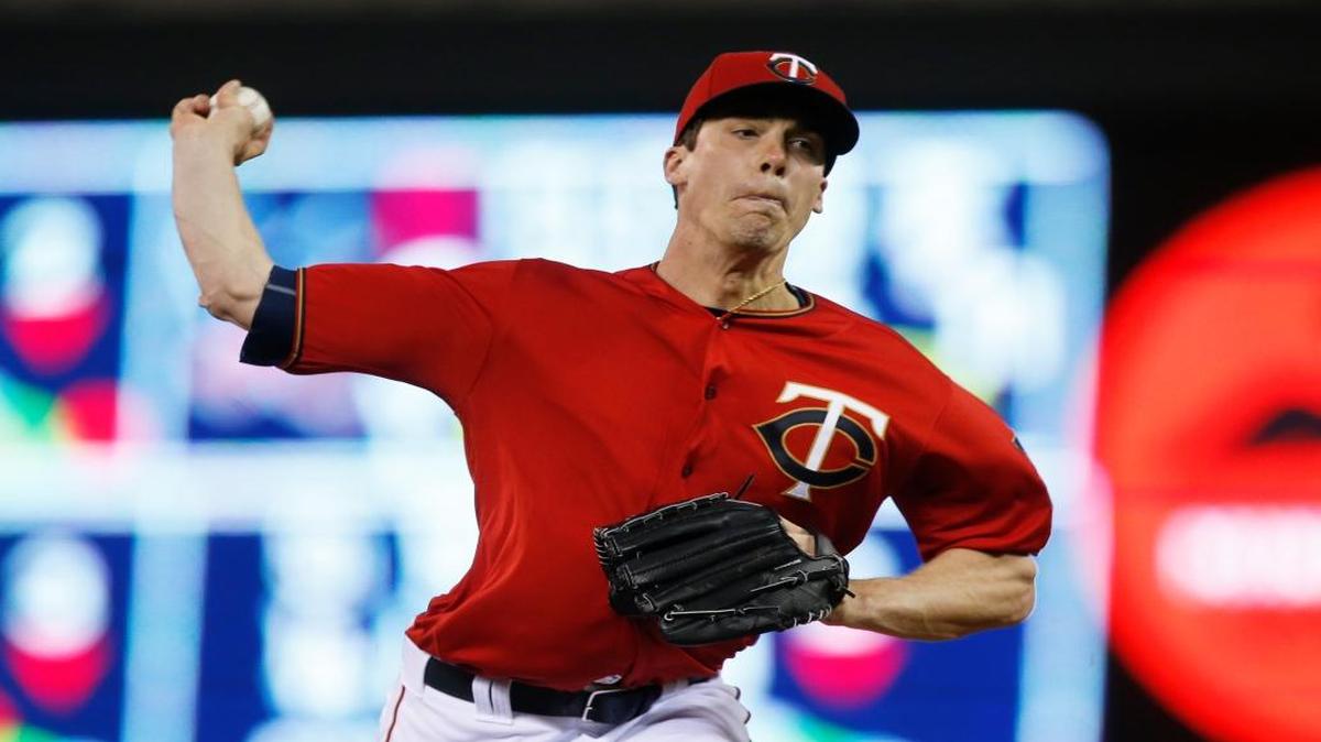 Minnesota Twins pitcher Alex Meyer threw against the Detroit Tigers in the eighth inning on April 29, 2016. The Twins acquired starting pitcher Hector Santiago a minor-leaguer from the Los Angeles Angels for right-handers Ricky Nolasco and Alex Meyer and cash on Aug. 1, 2016.