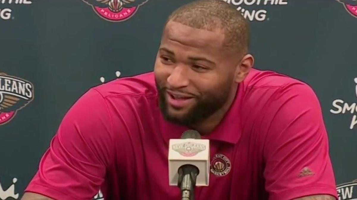 DeMarcus Cousins talked to the New Orleans media about joining the Pelicans.