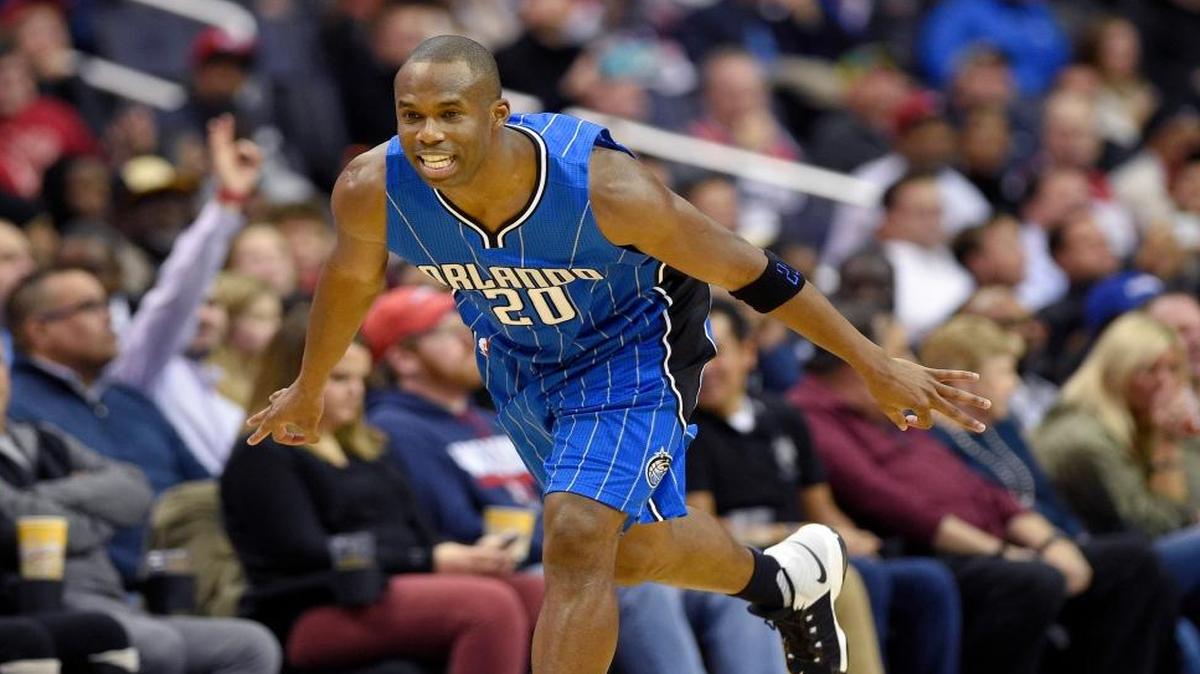 Orlando Magic guard Jodie Meeks (20) reacted during the second half against the Washington Wizards on Dec. 6, 2016.