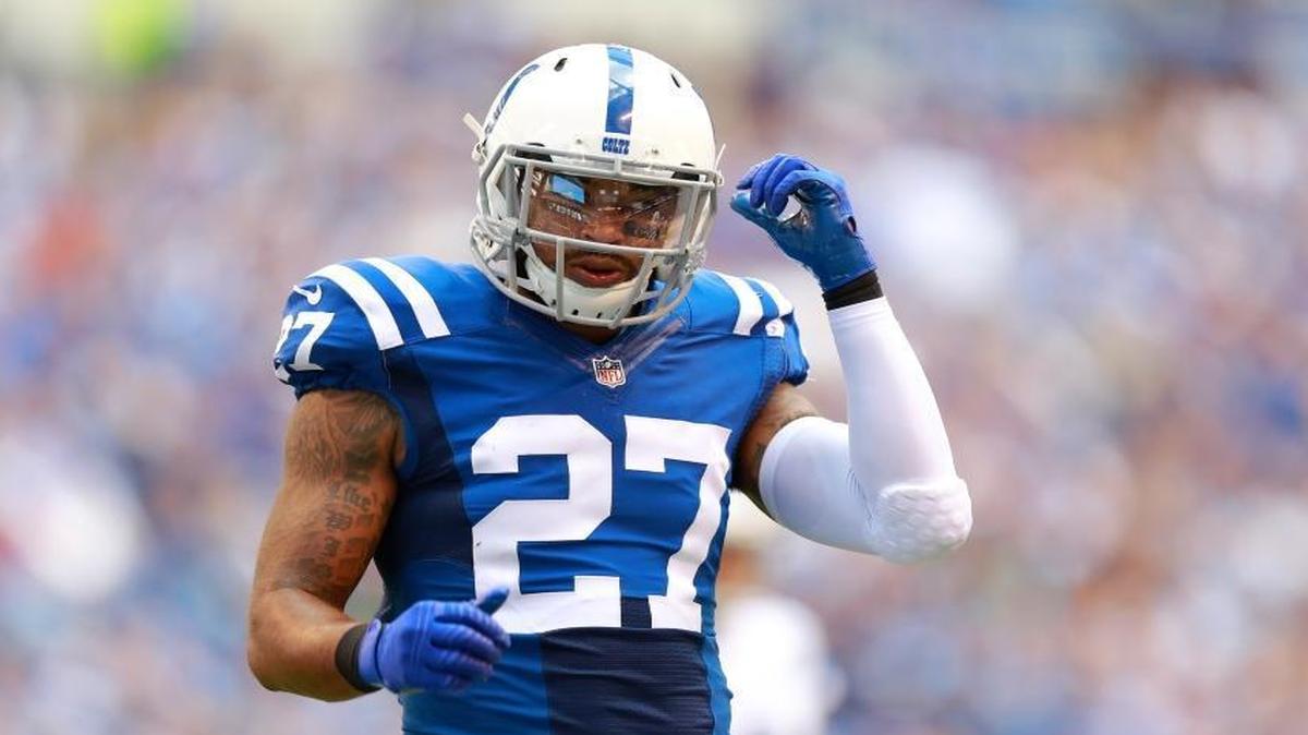 Indianapolis Colts free safety Winston Guy (27) during the first half of an NFL football game against the Detroit Lions in Indianapolis, Sunday, Sept. 11, 2016.