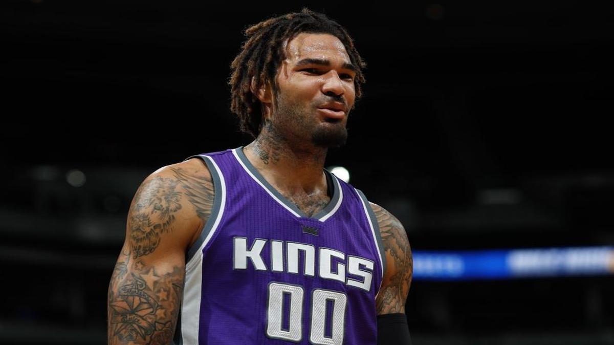 Sacramento Kings center Willie Cauley-Stein (00) in the first half of an NBA basketball game Monday, March 6, 2017, in Denver.